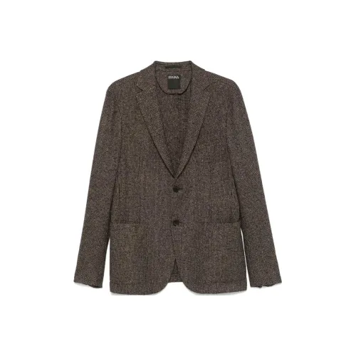 Ermenegildo Zegna Кедровый Коричневый Унисекс Офисные костюмы