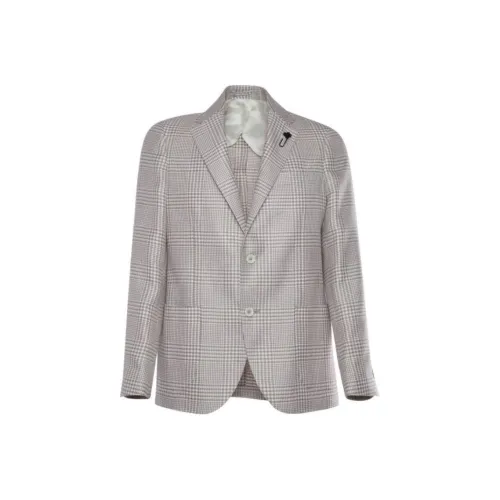 LARDINI Бизнес-костюм мужской серый