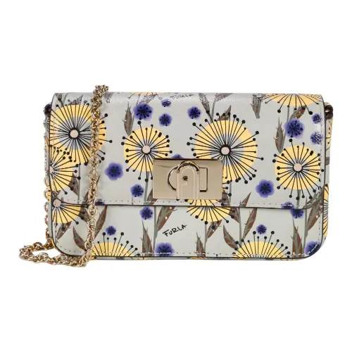 Furla 1927 Collection Сумка из коровьей кожи с цепочкой сумка через плечо маленькая женская зеленая