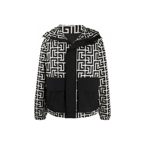BALMAIN Черный Мужской Пуховик