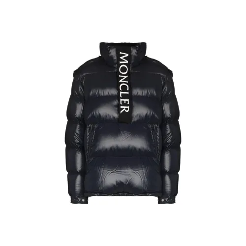 MONCLER Черный Мужской Пуховик