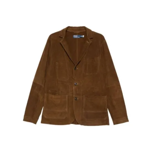 Polo Ralph Lauren Бизнес-костюм Пальто Мужской Коричневый