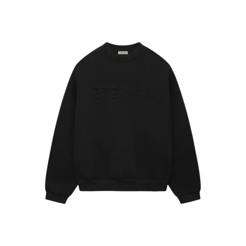 Fear Of God SS25 Eternal Флис Crewneck Свитшот Мужской Черный