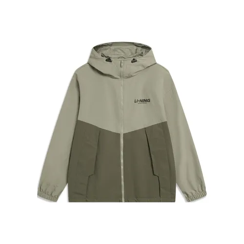 LINING Lotus Leaf Куртка Мужская Синяя Травяная Зеленая