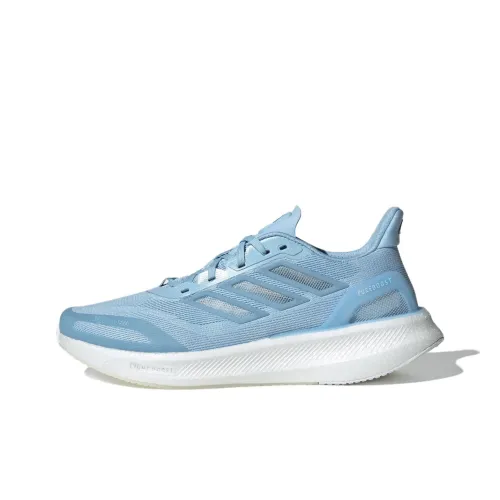 Adidas PUREBOOST 5 Противоскользящий Устойчивый к истиранию Низкий Топ Повседневные Беговые кроссовки Спринт Унисекс Синий