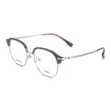 Холодный чайный коричневый | Матовый серебристый-C09 Только оправа