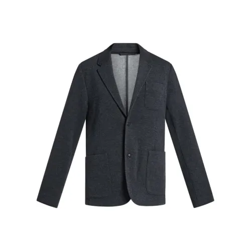 MICHAEL KORS FW24 Бизнес-костюм Пальто Мужской Угольный Серый