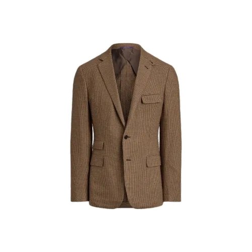 Ralph Lauren Purple Label Коричневый Желтый Мужской Деловой Костюм