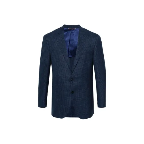 Canali Бизнес-костюм Пальто Мужской Морской Синий