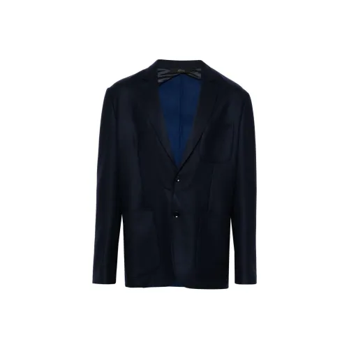 BRIONI SS24 Бизнес Костюм Пальто Мужской Морской Синий