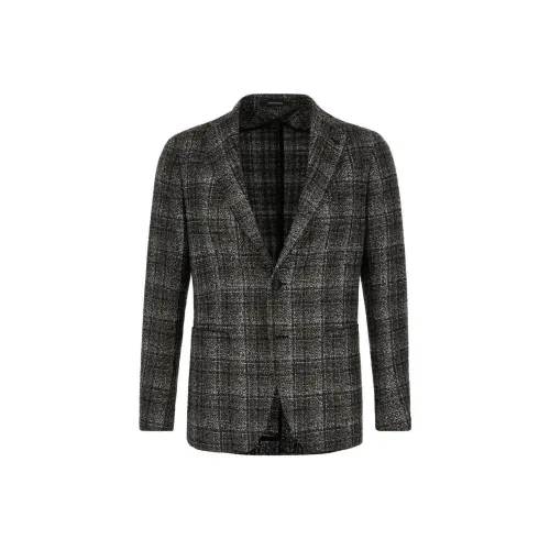 Tagliatore Бизнес-костюм Пальто Мужской Угольный Серый