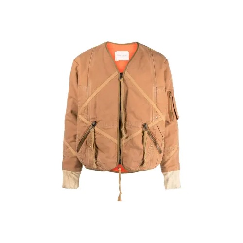 GREG LAUREN Коричневый Мужской Куртки