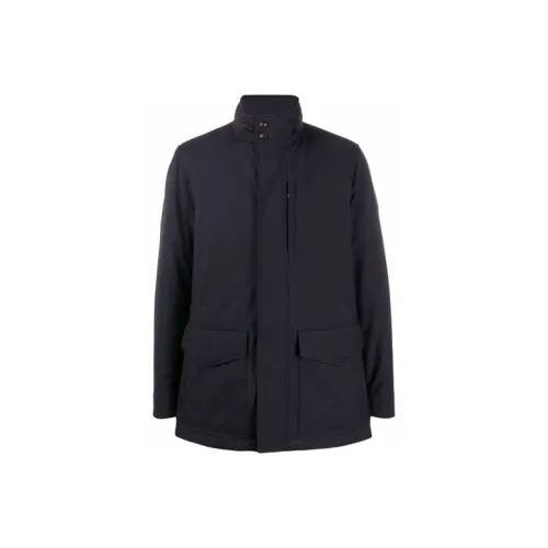 Zegna Хлопковый пуховик мужской черный