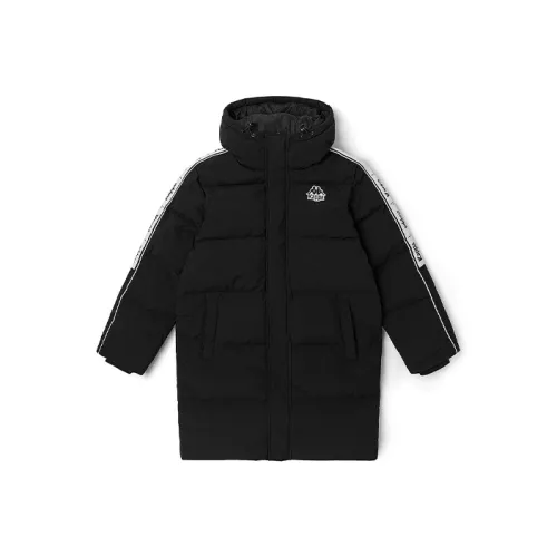 KAPPA Буква Геометрический узор С капюшоном Средняя длина (длина) Пуховик Унисекс