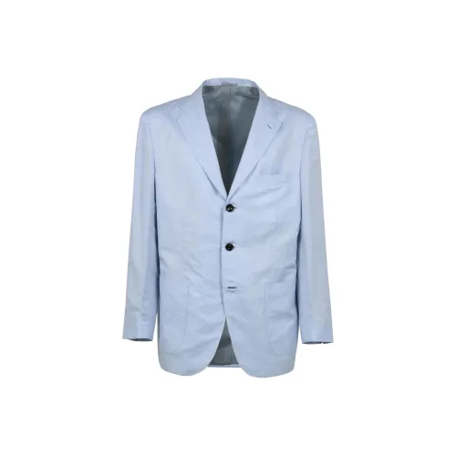 KITON Men's Business Suits Blue