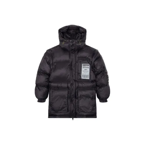 VERSACE Хлопковый пуховик Мужской Черный