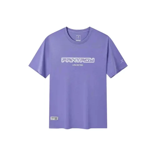 XTEP Sports Life Collection Night Glamor Фиолетовый Мужская T-рубашка