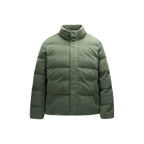 CHAOJIANTA Пуховик Мужской Виноградный Лист Зеленый