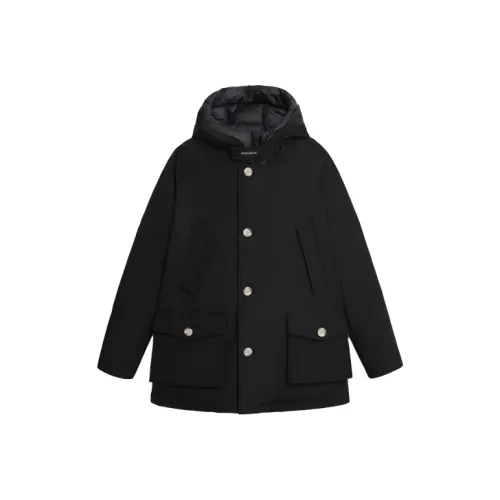 WOOLRICH Черный Мужской Пуховик