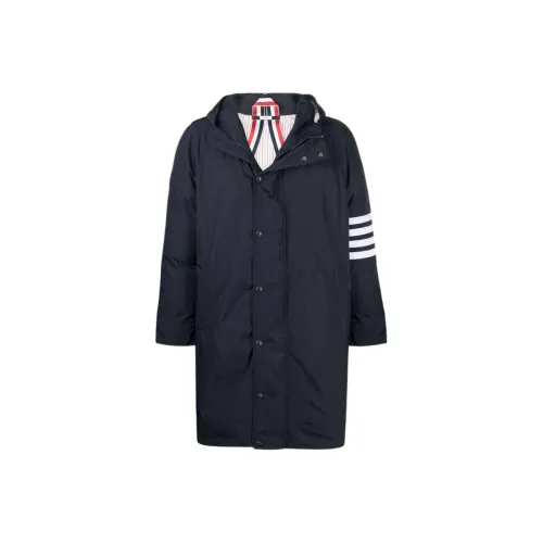 THOM BROWNE Регби Синий Мужской Пуховик