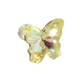 Желтый, одиночный, серьги-гвоздики