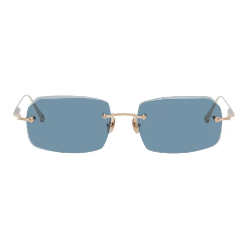 Matsuda Titanium Rectangular Sunglasses Men's Gold