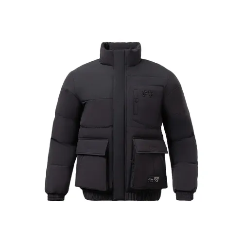 LINING Пуховик Зимний Мужской Черный
