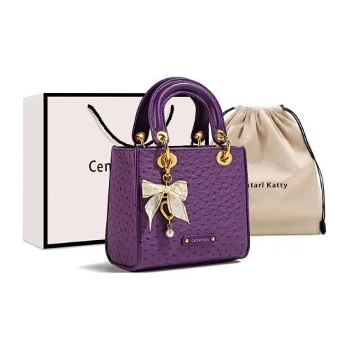 CentarlKatty Полиуретан с синтетической кожей сумка женская страус цветочный фиолетовый