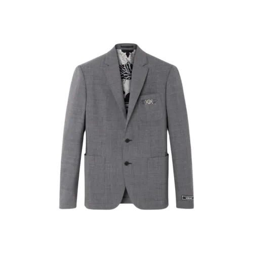 VERSACE SS24 Бизнес Костюм Пальто Мужской Серый