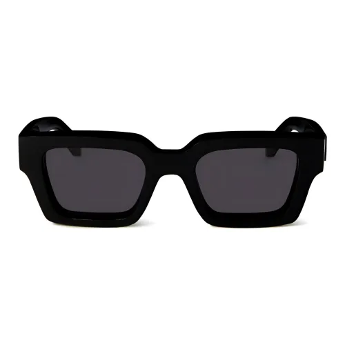 OFF Белый Ацетат Квадратные Солнцезащитные Очки Унисекс Черный