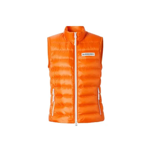Burberry Ярко-оранжевый женский пуховый жилет