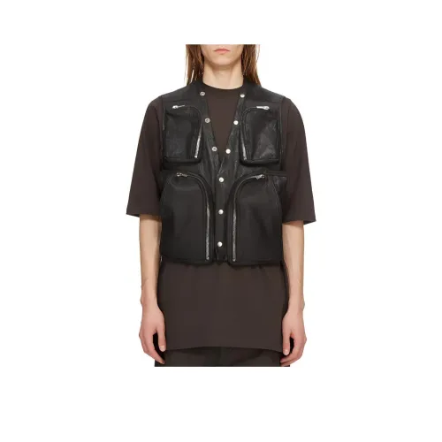 RICK OWENS совместный бренд RO FW24 Жилет Мужской Черный