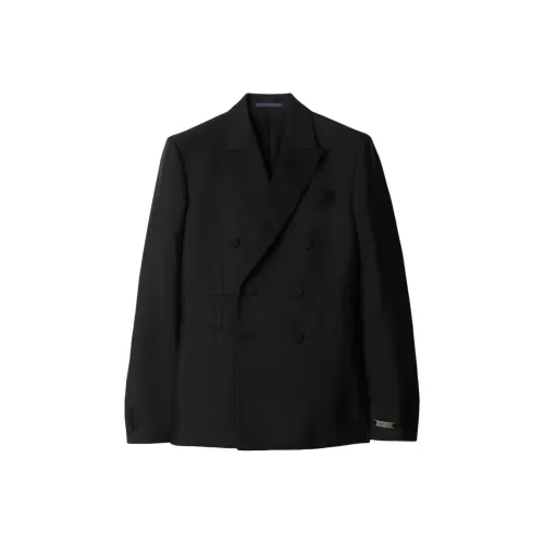 Burberry SS24 Бизнес Костюм Пальто Мужской Черный