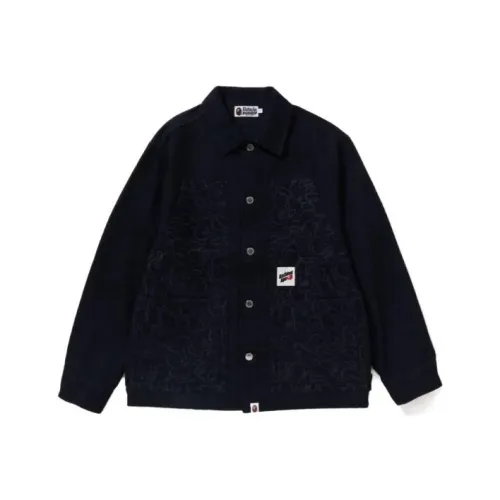 A BATHING APE Мужские черные куртки