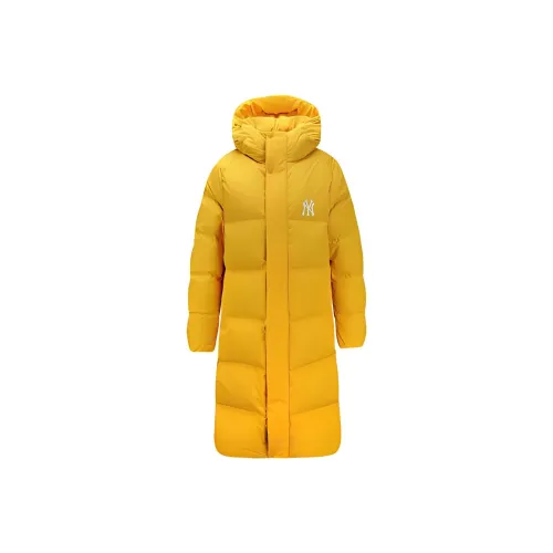 MLB Mega Logo Long Down Jumper Пуховик Унисекс Желтый