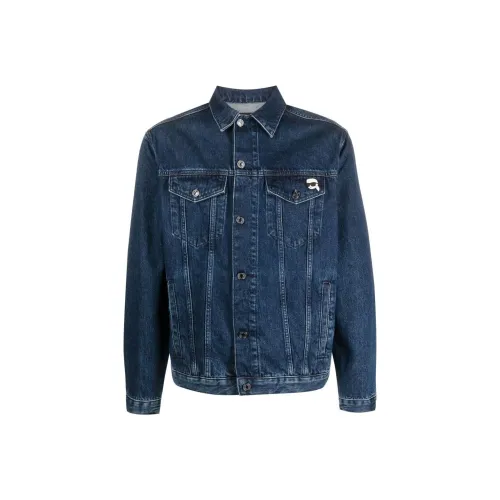 KARL LAGERFELD Denim Jacket Men's Indigo