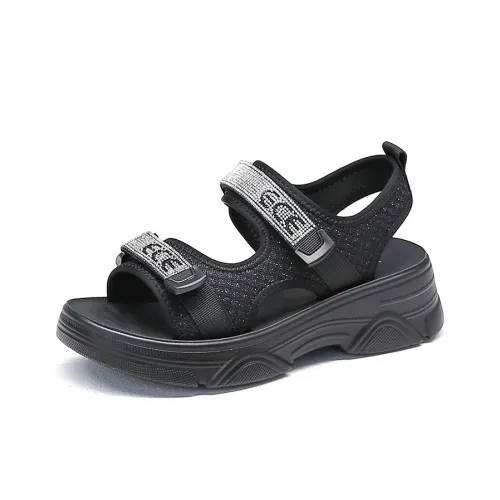 Spider King Пляжные сандалии Женские Черный