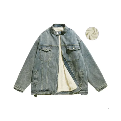 JCUI Denim Jacket Unisex Purple