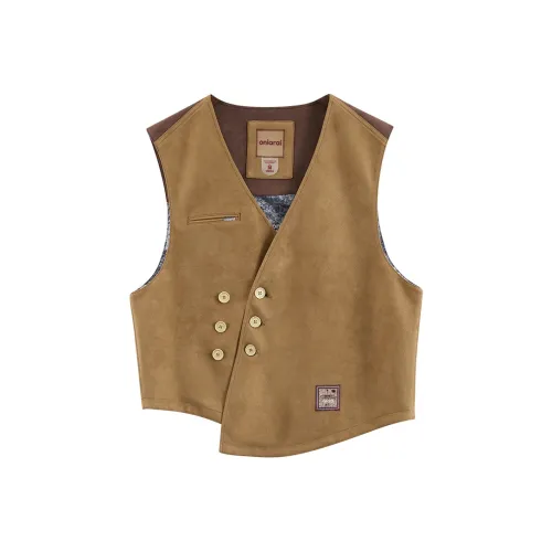 ONIARAI Верблюжий Унисекс Жилеты