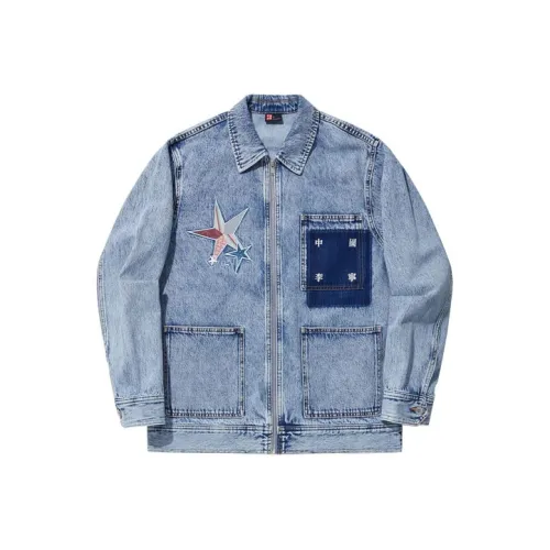 LINING Denim Jacket Unisex Blue LINING Деним Куртка Унисекс Синий
