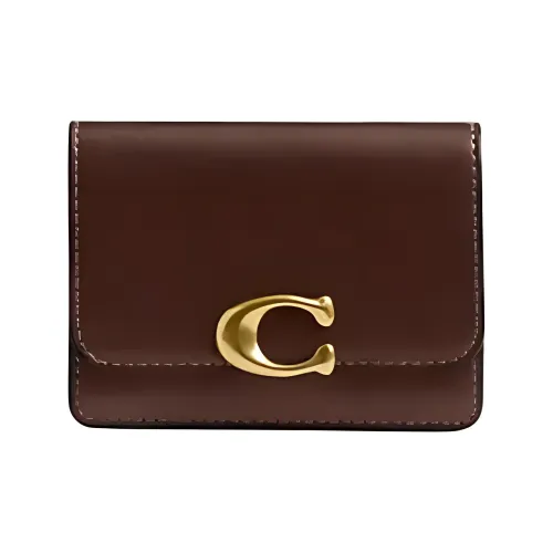 COACH Bandit Телячья кожа Монета Кошелек Кошелек Мини Женский Кленовый