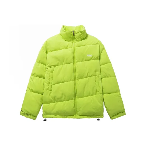 F3ML Однотонный Воротник-стойка Свободный крой Утолщенный Пуховик Унисекс