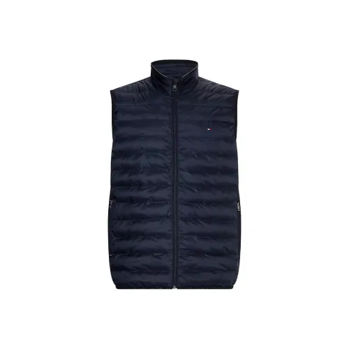 Tommy Hilfiger Переработанный Упаковочный Жилет Куртка Жилет Мужской Морской Синий
