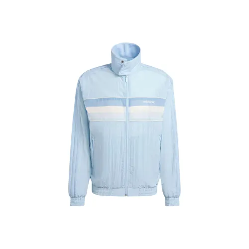 Adidas Originals 80s Нейлон ARCHIVE TRACK TOP Куртки Пальто Мужской Розовый Синий