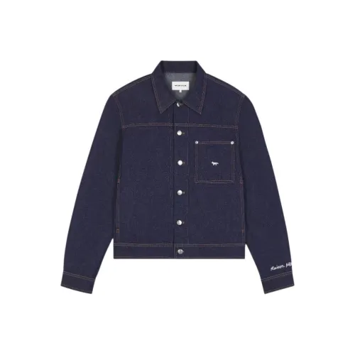 Maison Kitsune Черные Мужские Джинсовые Куртки