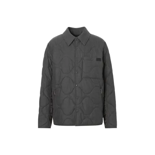 Burberry Темно-серый Мужской пуховик
