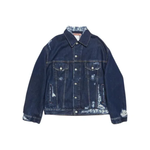 ACNE STUDIOS FW24 Denim Jacket Unisex Medium Blue ACNE STUDIOS FW24 Деним Куртка Унисекс Средний Синий