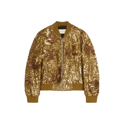 DRIES VAN NOTEN Куртки Пальто Мужской Золотой