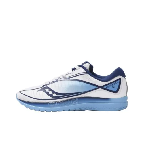 Saucony Kinvara 10 Низкий Верх Устойчивый к Износу и Сдавливанию Повседневная Беговая Обувь Унисекс Белый