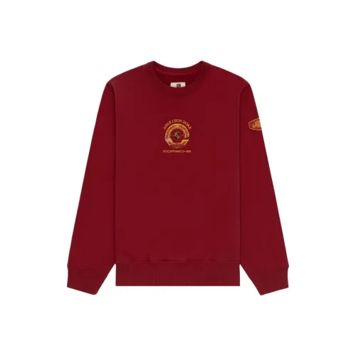AIME LEON DORE Porsche Collaboration Red Men's Sweatshirts AIME LEON DORE Porsche Collaboration Красный Мужские Толстовки